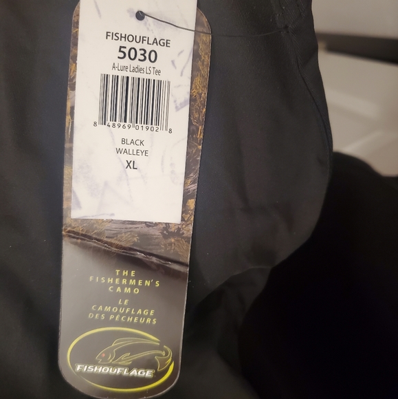 Women's Fishouflage Long sleeve fiahing shirt - Sz XL - NWT - Walleye - Picture 4 of 10